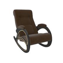 Кресло-качалка ЭкоДизайн Кресло-качалка 4, обивка Verona Brown, каркас венге арт. ZN-160953