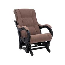 Кресло-качалка ЭкоДизайн Кресло-глайдер 78, обивка Verona Brown, каркас венге арт. ZN-160967