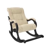 Кресло-качалка ЭкоДизайн Кресло-качалка с подножкой 77, обивка Verona Vanilla, каркас венге арт. ZN-161035