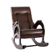 Кресло-качалка ЭкоДизайн Кресло-качалка с подножкой 44, обивка Antik crocodile, каркас венге без лозы арт. ZN-161088