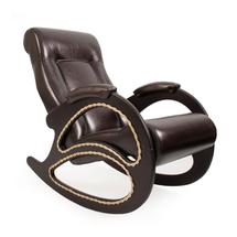 Кресло-качалка ЭкоДизайн Кресло-качалка 4, обивка Oregon perlamytr 120, каркас венге арт. ZN-161104