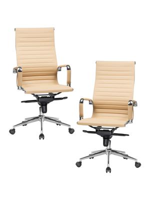 Кресло руководителя DOBRIN Набор 2 шт Офисное кресло для руководителей DOBRIN CLARK, бежевый арт. LMR-101F-N_M_EL-beige