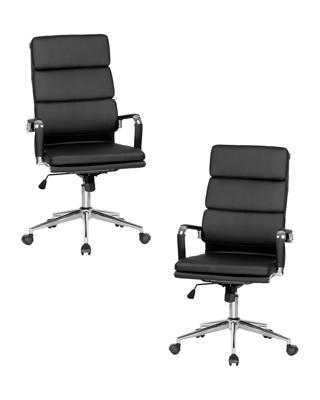 Кресло руководителя DOBRIN Набор 2 шт Офисное кресло для руководителей DOBRIN ARNOLD, чёрный арт. LMR-103B-N