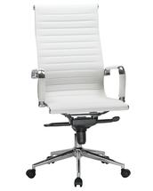 Кресло руководителя DOBRIN Офисное кресло для руководителей DOBRIN CLARK, белый арт. LMR-101F