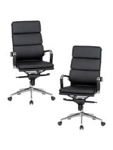 Кресло руководителя DOBRIN Набор 2 шт Офисное кресло для руководителей DOBRIN ARNOLD, чёрный арт. LMR-103F-N_CH-M_EL-black