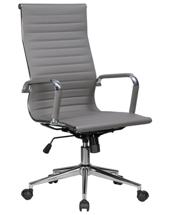 Кресло руководителя DOBRIN Офисное кресло для руководителей DOBRIN CLARK SIMPLE, серый (47) арт. LMR-101B_M_EL-grey