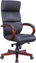 Кресло руководителя Everprof Кресло Everprof President Wood (Президент Вуд) Кожа Черный арт. ZN-433937