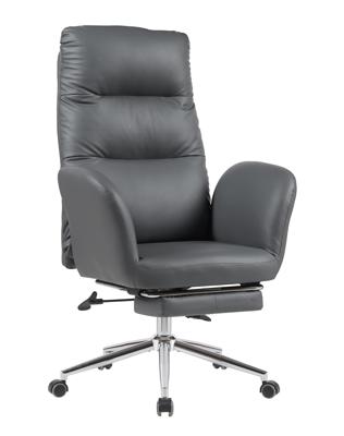 Кресло руководителя Stool Group Кресло руководителя TopChairs Solid с оттоманкой серый арт. УТ000040807