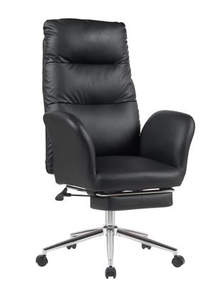 Кресло руководителя Stool Group Кресло руководителя TopChairs Solid с оттоманкой черный арт. УТ000040808