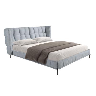 Кровать Angel Cerda Кровать 7211 из ткани светло-голубовато-серого цвета арт. 423541