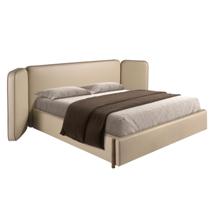 Кровать Angel Cerda Кровать 7218 из экокожи цвета норки для матраса 180 х 200 см арт. 459593