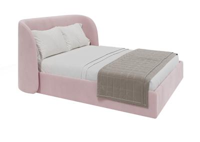 Кровать Ellipsefurniture Кровать двуспальная Classic 160 см (розовый, велюр) арт. СF010212150501