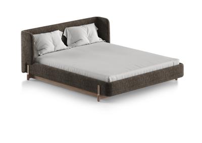 Кровать Ellipsefurniture Кровать Basic спальное место 160*200 см (коричневый, рогожка) арт. BS01205500305