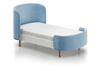 Кровать Ellipsefurniture Кровать KIDI Soft для детей от 2 до 4 лет (голубой) арт. KD010504040101
