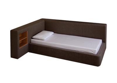 Кровать Ellipsefurniture Диван-кровать Cube c нишей M (шоколад, твид) арт. CU01115504403