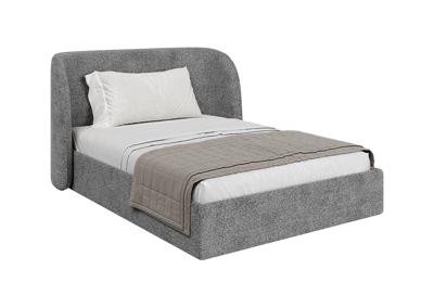 Кровать Ellipsefurniture Кровать двуспальная Classic 140 см (серый, рогожка) арт. СF01122500505