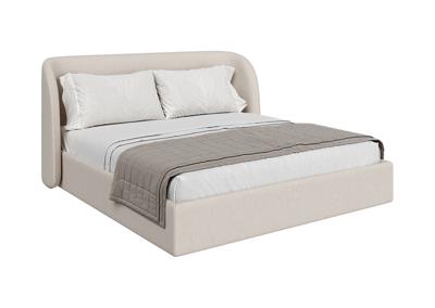 Кровать Ellipsefurniture Кровать двуспальная Classic 180 см (молочный, рогожка) арт. СF01142500205