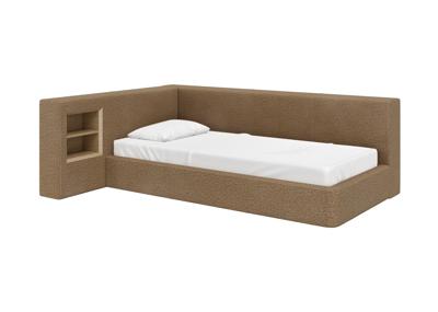 Кровать Ellipsefurniture Диван-кровать Cube c нишей M (коричневый, рогожка) арт. CU01115500305