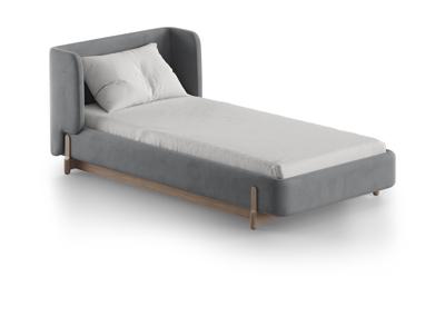 Кровать Ellipsefurniture Кровать Basic спальное место 90*200 см (серый, антивандальная) арт. BS01175500506