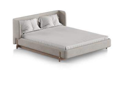 Кровать Ellipsefurniture Кровать Basic спальное место 160*200 см (молочный, рогожка) арт. BS01205500205