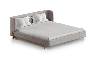 Кровать Ellipsefurniture Кровать Basic спальное место 180*200 см (бежевый, рогожка) арт. BS01215503805