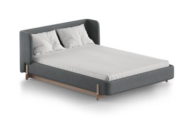 Кровать Ellipsefurniture Кровать Basic спальное место 140*200 см (светло-серый, твид) арт. BS01197109903