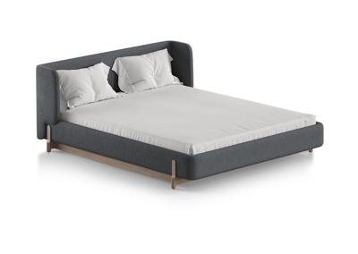 Кровать Ellipsefurniture Кровать Basic спальное место 160*200 см (серый, твид) арт. BS01207100503