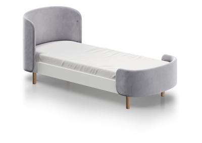 Кровать Ellipsefurniture Кровать KIDI Soft для детей от 3 до 7 лет (серый) арт. KD040104010198