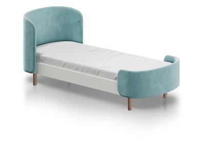 Кровать Ellipsefurniture Кровать KIDI Soft для детей от 3 до 7 лет (бирюзовый) арт. KD040108010198
