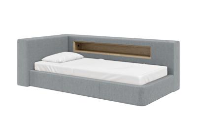 Кровать Ellipsefurniture Диван-кровать Cube c нишей L (светло-серый, твид) арт. CU01105509903