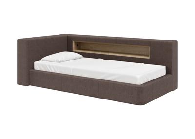 Кровать Ellipsefurniture Диван-кровать Cube c нишей L (шоколад, твид) арт. CU01105504403