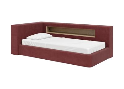 Кровать Ellipsefurniture Диван-кровать Cube c нишей L (бордовый FiberGuard) арт. CU01105514007