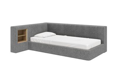 Кровать Ellipsefurniture Диван-кровать Cube c нишей M (серый, рогожка) арт. CU01115500505