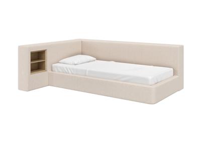 Кровать Ellipsefurniture Диван-кровать Cube c нишей M (молочный, рогожка) арт. CU01115500205