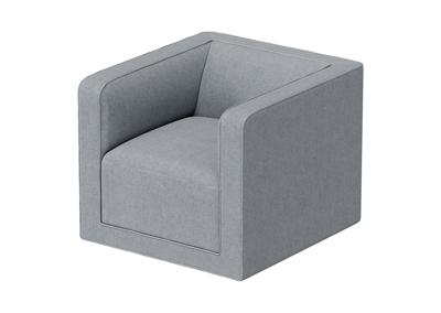 Кровать Ellipsefurniture Кресло Cube (серый, твид) арт. CU01022500503
