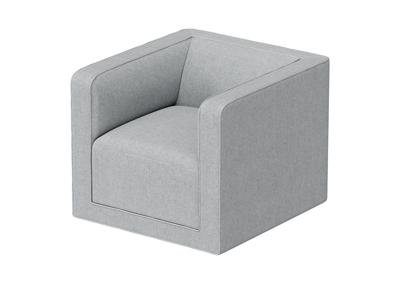 Кровать Ellipsefurniture Кресло Cube (светло-серый, твид) арт. CU01022509903