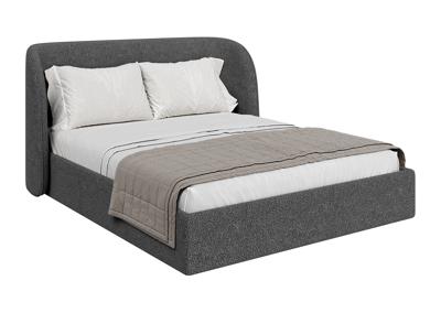 Кровать Ellipsefurniture Кровать двуспальная Classic 160 см (серый, букле) арт. СF01132500504