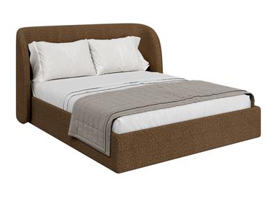 Кровать Ellipsefurniture Кровать двуспальная Classic 160 см (коричневый, рогожка) арт. СF01132500305