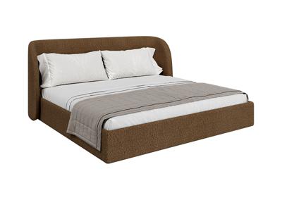 Кровать Ellipsefurniture Кровать двуспальная Classic 200 см (коричневый, рогожка) арт. СF01152500305