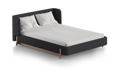 Кровать Ellipsefurniture Кровать Basic спальное место 140*200 см (серый, букле) арт. BS01195500504