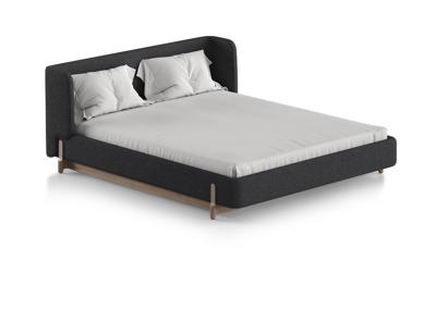 Кровать Ellipsefurniture Кровать Basic спальное место 160*200 см (серый, букле) арт. BS01205500504