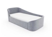 Кровать Ellipsefurniture Диван-кровать KIDI Soft с низким изножьем 90*200 см антивандальная ткань (серый) арт. KD010502120202