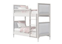 Кровать Ellipsefurniture Кровать двухъярусная Elit (белый, серая ткань) арт. ET010111020101