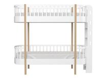 Кровать Ellipsefurniture Кровать двухъярусная Classic торцевая лестница (белый) арт. CLMBDB01020199