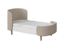 Кровать Ellipsefurniture Кровать KIDI Soft для детей от 2 до 4 лет (бежевый, экокожа) арт. KD010201060101