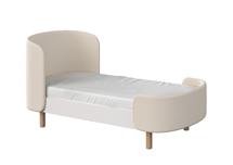 Кровать Ellipsefurniture Кровать KIDI Soft для детей от 2 до 4 лет (молочный, экокожа) арт. KD010207060101
