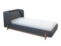 Кровать Ellipsefurniture Кровать Basic спальное место 90*200 см (серый, рогожка) арт. BS010202080101