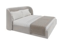 Кровать Ellipsefurniture Кровать двуспальная Classic 200 см (серый, велюр) арт. СF010202260501