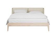 Кровать Ellipsefurniture Кровать двуспальная Line с мягким изголовьем 160 см (дуб натуральный) арт. EL051201220101