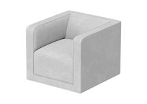 Кровать Ellipsefurniture Кресло Cube (серый, антивандальная) арт. ZN-397067